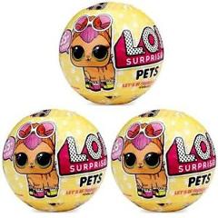 L.O.L. Surprise! Pet Series 3 3-Pack LOL Doll Mystery Pack Wave-1 Figure CHOP