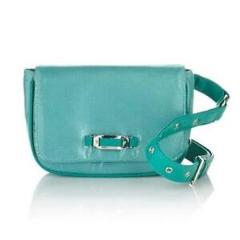 Naturalizer Belt Bag Wear-at-Waist Fanny Pack Purse Turquoise Handbag Solid CHOP