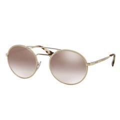 Prada Cinema SPR 51S UFH-4O0 54mm Silver Brown Gradient Mirror Round Sunglasses