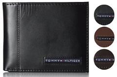 Tommy Hilfiger Men's Premium Leather Credit Card ID Wallet Passcase 31TL22X063