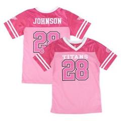 Kendall Wright NFL Tennessee Titans Fashion Pink Jersey Little Girls (4-6)