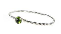 DAVID YURMAN Women's Chatelaine Bracelet with Peridot 3mm $350 NEW