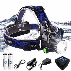 Super bright LED Headlamp Fishing lamp Headlight Zoomable 3 lighting modes Used for adventure camping hunting