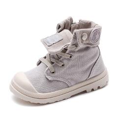 2019 Spring Autumn New Kids Sneakers High Children's Canvas Shoes Boys And Girls Child Baby Martin Boots Casual Military Boots