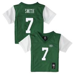 Geno Smith NFL New York Jets Mid Tier Replica Home Green Jersey Boys Size (4-7)