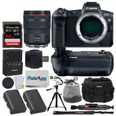 Canon EOS R Mirrorless Camera & 24-105mm Lens + Canon BG-E22 Battery + Battery
