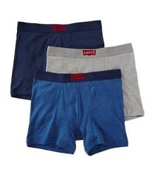 New in Box Three (3) Pack Men's Levis Cotton Boxer Brief Trunk Underwear