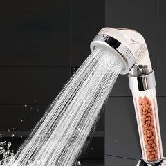 ZhangJi Bathroom Water Therapy Shower Anion SPA Shower Head Water Saving Rainfall Shower Filter Head High Pressure ABS Spray