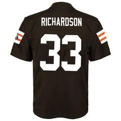 Trent Richardson NFL Cleveland Browns Mid Tier Replica Home Jersey Boys (4-7)