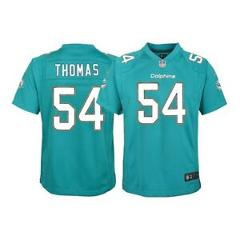 Zach Thomas Miami Dolphins NFL Youth Nike Teal Home Game Jersey