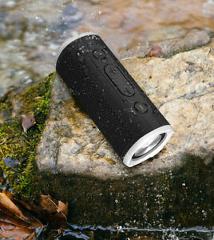 Rockville ROCK LAUNCHER BK Portable Waterproof Bluetooth Speaker for Audiophiles