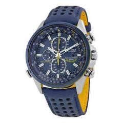 Citizen Eco Drive Blue Angels World Chronograph Men's 42mm Watch AT8020-03L