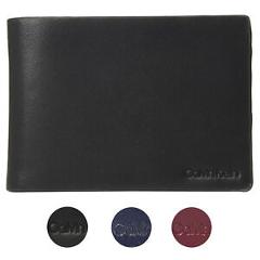 Calvin Klein CK Men's Genuine Leather Slimfold Embossed Logo Wallet 79814