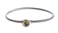 DAVID YURMAN Women's Chatelaine Bracelet with Lemon Citrine 3mm $350 NEW