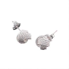 TIFFANY & CO. Women's Sterling Silver Twist Knot 10mm Earrings $250 NEW
