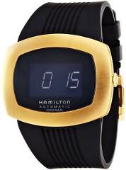 Hamilton Men's H52545339 'Pulsomatic' Digital Black Rubber Watch