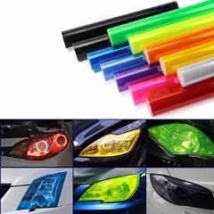 30cmx1m 12"x40" Auto Car Light Headlight Taillight Tint Vinyl Film Sticker Easy Stick Motorcycle Whole Car Decoration 12 Colors