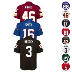 NFL Mid Tier Licensed Team Player Official Home Away Alt Jersey Boys Size (4-7)