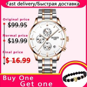 HAIQIN Men's watches Fashion Mens watches top brand luxury/Sport/military/Gold/quartz/wrist watch men clock relogio masculino