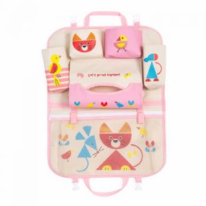 Car Cartoon Cute Back Seat Storage Hang Bag Organizer Stowing Tidying Baby Kids Sundry Specially Automobile Interior Accessories