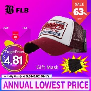 [FLB] Summer Baseball Cap Embroidery Mesh Cap Hats For Men Women Gorras Hombre hats Casual Hip Hop Caps Dad Casquette F207