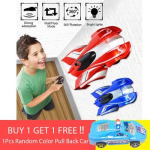 Aiboduo Electric RC Car Toys ABS Rechargeable Wall Climbing Stunt Car Suction Remote Control Car Toy Gift