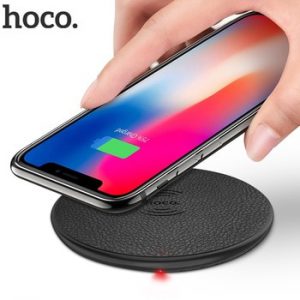 HOCO Wireless Charger for iPhone X XR Xs 8 Qi Wireless Charging Pad for Samsung S9 S8 Plus Xiaomi Mi USB Mobile Phone Charger