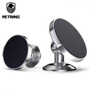 Metrans Magnetic Car Phone Holder 360 Degree Rotation Car Phone Stand GPS Mobile Cell Phone Holder Bracket for Car for iPhone 7
