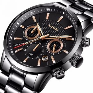 LIGE 2018 Watch Men Fashion Sport Quartz Clock Mens Watches Brand Luxury Full Steel Business Waterproof Watch Relogio Masculino