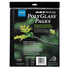 Itoya Art Portfolio Polyglass Refill Pages (Set of 10) Size: 11" x 14"