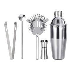 UPORS Stainless Steel Cocktail Shaker Mixer Wine Martini Boston Shaker For Bartender Drink Party Bar Tools 550ML/750ML