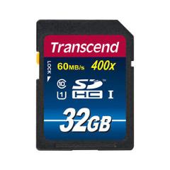 Transcend 32GB SDHC Class 10 UHS-I SD HC Flash Memory Card 400x Read 60MB/s