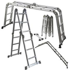 Scaffold Ladder Heavy Duty Giant Aluminum 12.5 Feet 330LB Multi Purpose Extend