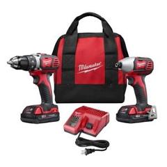 Milwaukee 2691-22 M18 18v Compact Drill & Impact Driver Combo Kit