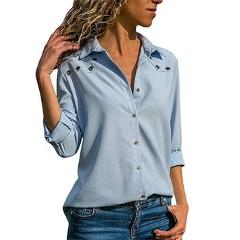 Women Tops Blouses 2018 Autumn Elegant Long Sleeve Blouse Shirt Turn Down Collar Chiffon Blouse Office Shirts Blusas Camisa