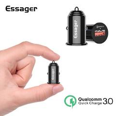 Essager USB Car Charger Quick Charge 3.0 Mobile Charger Car For Samsung Xiaomi Huawei QC 3.0 Fast Charging Car Phone Charger