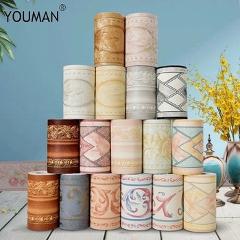 Wallpapers Youman 3D Three-dimensional Floral Wallpaper Border Walls Roll Stereo Wall Stickers Living Room Decoration Daily Home