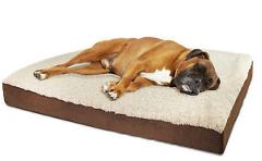 Orthopedic Dog Bed Pet Lounger Deluxe Cushion for Crate Foam Soft - Large