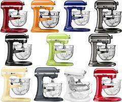 New KitchenAid Stand Mixer KF26M2X 6-Qt Pro 600 With Glass Bowl 11 Colors