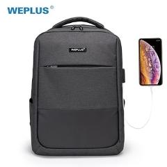 WEPLUS Backpack 15.6 inch Laptop Backpack USB Charging Casual Style Waterproof Bag Men Women Anti Thief Multifunction Backpack