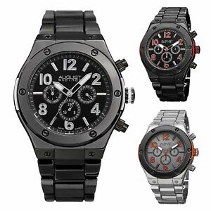 Men's August Steiner AS8126 Swiss Quartz Multifunction Date Day Bracelet Watch