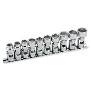 Powerbuilt 10 Piece 3/8-Inch Drive Metric Universal Joint Socket Set