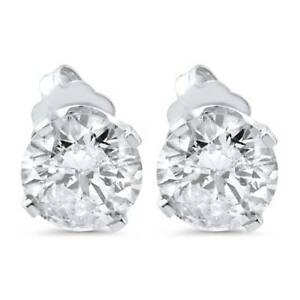 1.40 ct Diamond Studs 14K White Gold