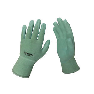 Martha Stewart Garden Gloves Three Pair Pack | Abrasion-Resistant | Large | Mint