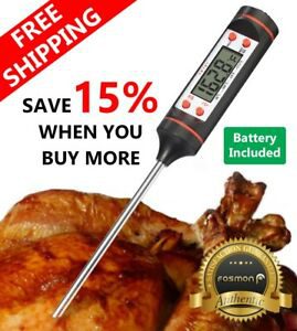 Instant Read Digital Electronic Kitchen Cooking BBQ Grill Food Meat Thermometer