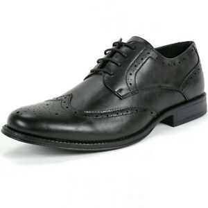 Alpine Swiss Zurich Mens Wing Tip Dress Shoes Two Tone Brogue Lace Up Oxfords