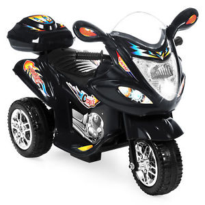 BCP 6V Kids 3-Wheel Motorcycle Ride-On w/ LED Lights