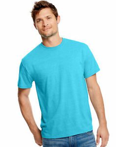 Hanes Men T-Shirt Short Sleeve FreshIQ X-Temp Tri-Blend Performance Crewneck Tee