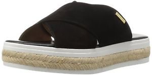 Calvin Klein Womens Jupare Suede Open Toe Casual Espadrille Sandals