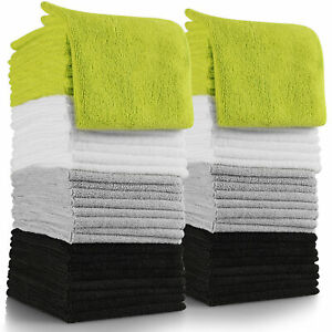 Microfiber Cleaning Cloth Set of 64 Towel Rag Car Polishing No Scratch Detailing